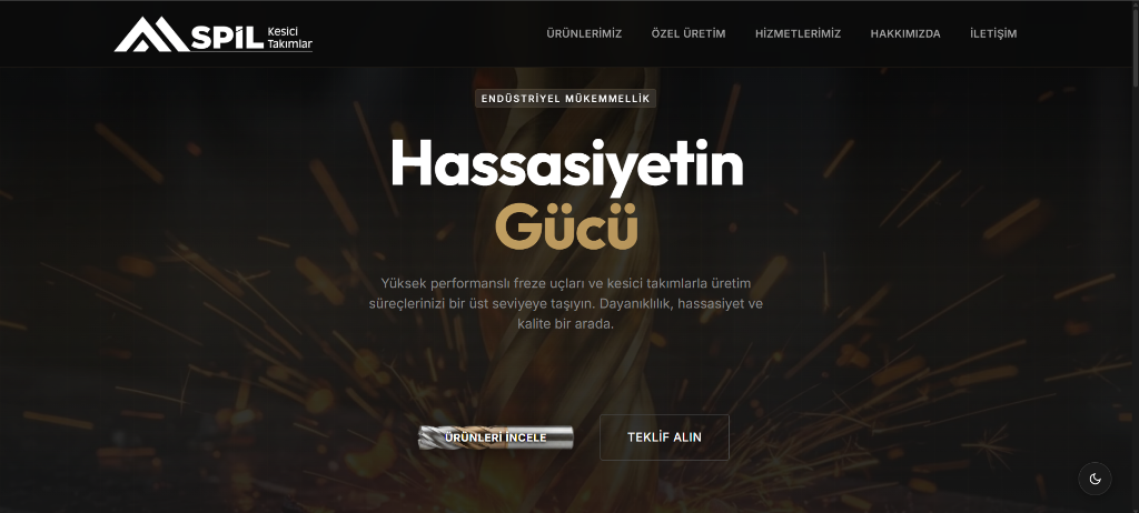 Spil Kesici Takımlar Website